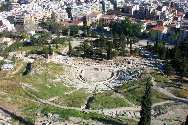 Ancient theater under Acropolis