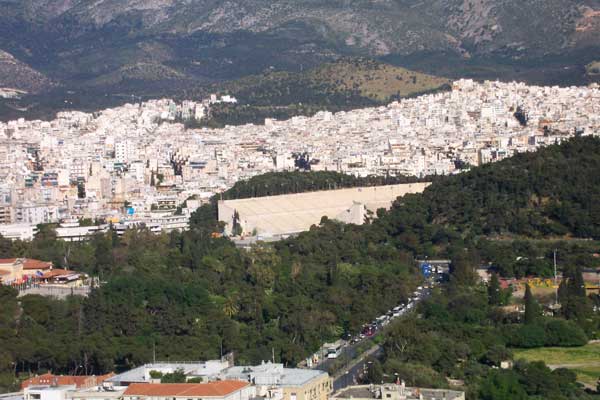 Pan Athenian Stadium - where the first modern Olympics were held in 1996