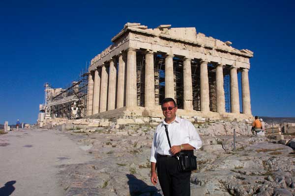 Me in front of the Parthenon