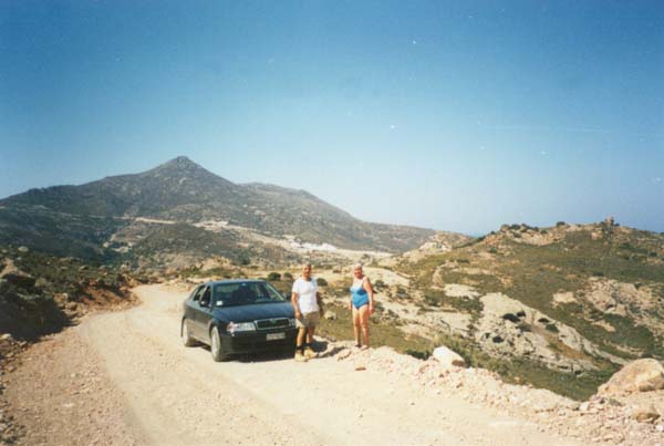 Driving around the island of Milos