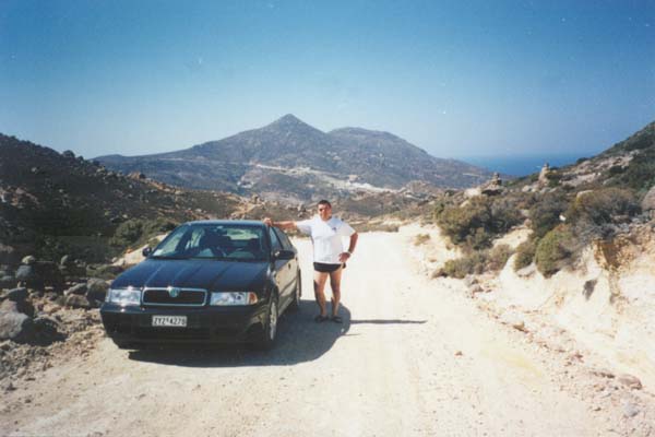 Driving around the island of Milos